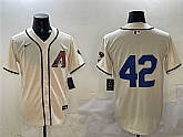 Men's Arizona Diamondbacks #42 Jackie Robinson Cream Limited Stitched Jersey,baseball caps,new era cap wholesale,wholesale hats
